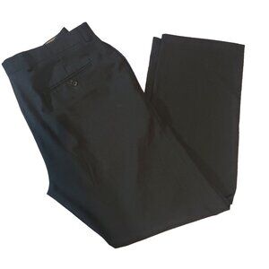 Lauren Ralph Lauren Dress Pants Mens 34x30 Black Straight Flat Front Hook & Eye